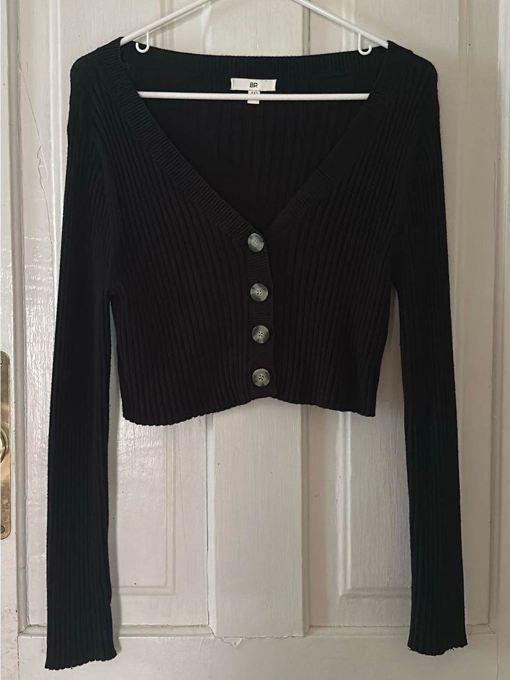 BP Black Ribbed Cardigan
